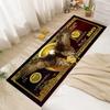 Роскошный коврик-дорожка с долларовой купюрой Величественный орел Золотистая монета Акцентный ковер Декор для прихожей Противоскользящий Водопоглощающий мат