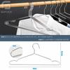 Gofuch Stainless Steel Laundry Hangers, Set of 30, Silver, Stylish, Durable, Rust-Resistant, Bend-Resistant, Unisex, Slim, Lightweight