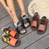 Fashion 2024 Summer New Fashion Color Matching Versatile Sandals Women's Soft Sole Comfortable Anti-Slip Beach Outdoor Casual Shoes