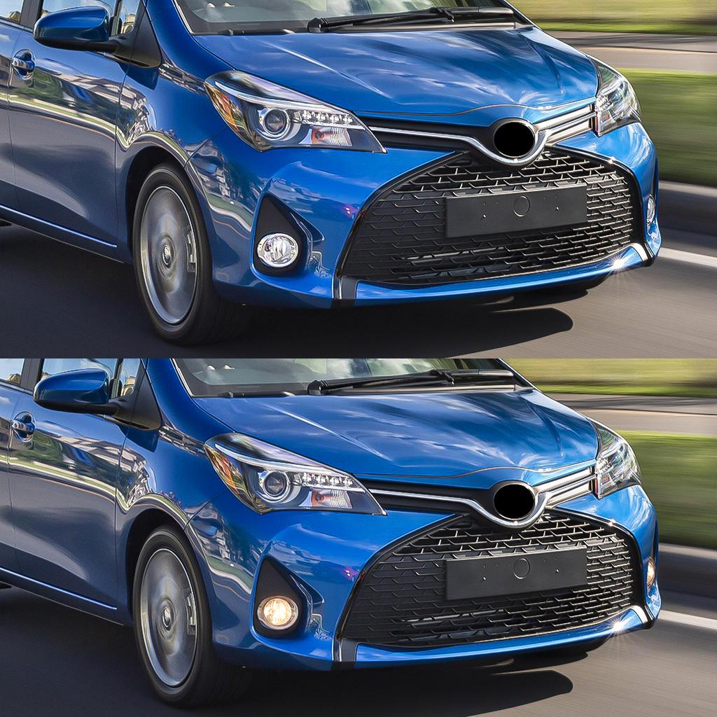 For Toyota Yaris 2014 2015 2016 2017 US Version Fog Lamps Led DRL Daytime Running Lights Car Halogen Front Bumper Headlights 12V
