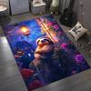 Charming Sloth and Roses Area Rug for Cozy Living Spaces - Unique Animal Design Carpet | Home Furnishings Skid resistant carpet