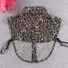 Leopard Print Shirt Detachable Collar for Womens Suits Lapel Fake Collar False Collar Blouse Female Detachable Collars