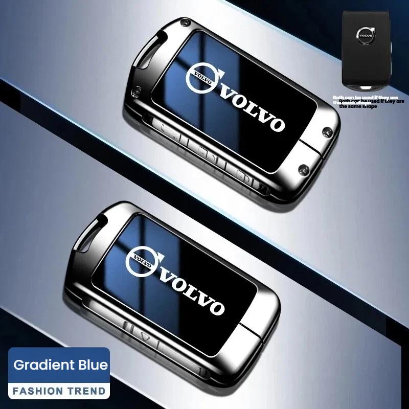 Gradient Car Key Case For Volvo XC60 XC40 XC90 S90 V60 S60 V90 C40 Polestar 1 2 Key Fob Cover Protector Shell Auto Accessory