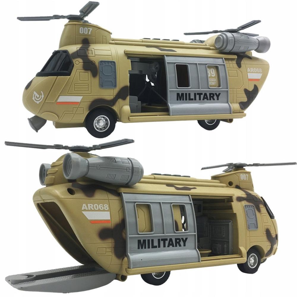 Helikopter Wojskowy Transportowy Wyciągarka Światła Dźwięki