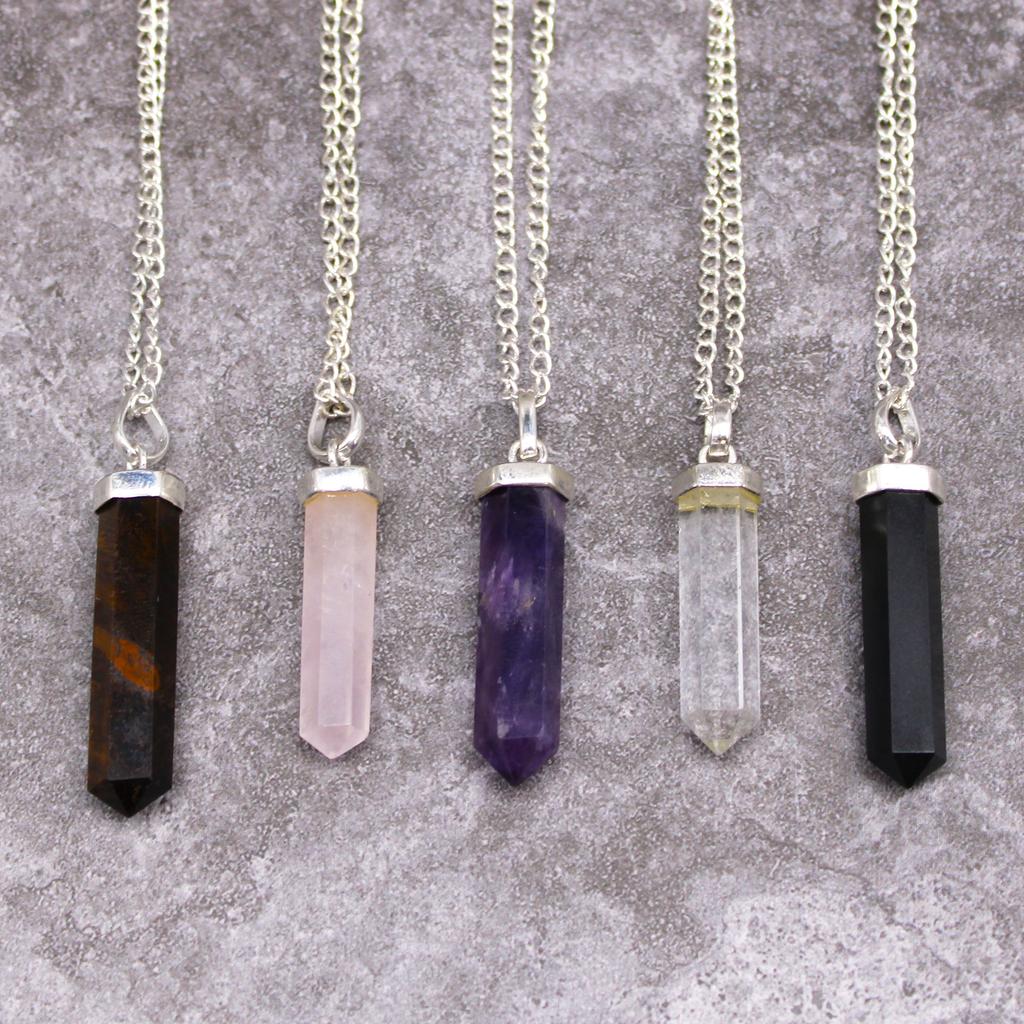 Tiger Eye Pendant, Gemstone Point
