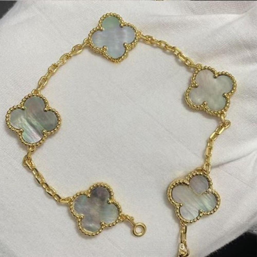 Высококачественный браслет из красного халцедона с лазерной гравировкой «Четырехлистный клевер» и «Пятицветник», из розового золота 18 карат, ювелирное изделие класса люкс, подарок для девушки