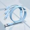 3-в-1 Зарядный кабель с несколькими USB-портами, Многоцелевой USB-шнур для зарядки, Зарядное устройство Type C, Провод для мобильного телефона для iPhone 15 14 13 12 Xiaomi