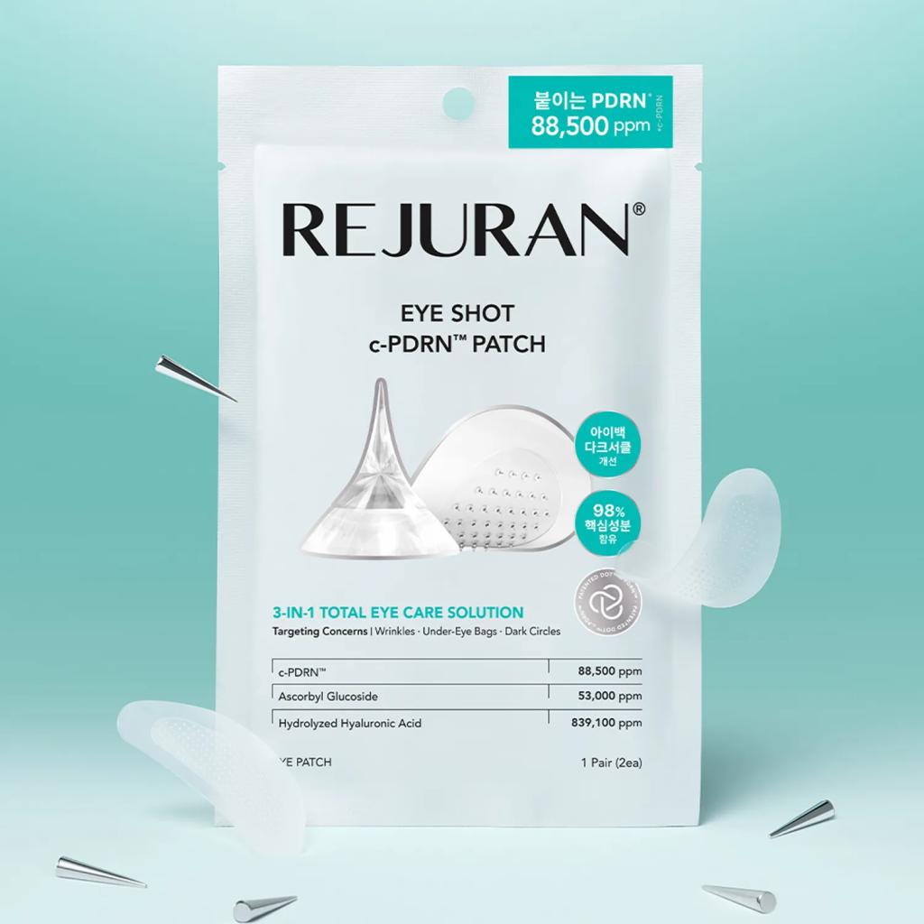 Rejuran Патч Eye Shot c-PDRN 88 500 ppm Микроигольный патч для глаз Морщины Темные круги Мешки под глазами Подтягивающий