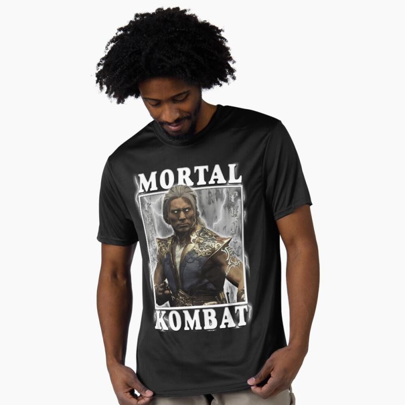Fujin MK Vintage 90s Mortal Kombat Gift tee for gamer 100 cotton printed Mens Short Sleeve Graphic TShirt All size tops