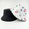 New Spring and Summer Mushroom Printed Fisherman's Hat Children Wear Versatile Sun Hats On Both Sides Outdoor Sunscreen Basin Hats