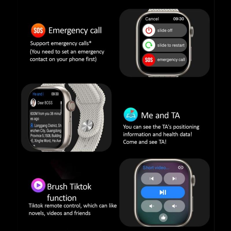 Rainbuvvy HK9 Pro Браслет Смарт-часы 2,02 дюйма OLED 410x494 LC11S BT 5.1 IP67 Водонепроницаемый Поддержка Bluetooth Вызовы Отслеживание Шагов Мониторинг Сна