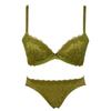 By Daisy Lace Bra Shorts Set AMST1150 WHU3 Hikini JX 00CE [Amostyle Triumph] Push-Up & + Women's (Green) 70/M