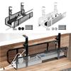 Adjustable Desk Cable Organizer Black White Under Table Cord Organizer  Home Office