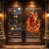 Office Window Holiday Stickers Chinese New Year Sticker, 2027 Goat Static Clings, Decorative Glass Sticker for Doors Reusable Lunar Xmas Decor