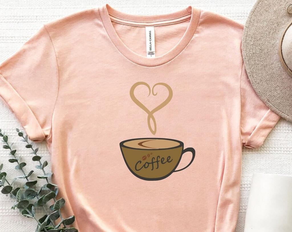 Coffee Shirt, Coffee Lover T-Shirt, Coffee Lover Gifts, Caffeine Shirt, Cute Coffee Tee, Coffee Cup Shirt, Coffee Addiction Shirt For Women