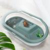 Plastic with Basking Island Detachable Turtle Tank Reptile House Turtle Feeding Box Reptile Habitat