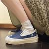 Старые Пекинские повседневные парусиновые туфли для женщин 2024 года, новые дышащие туфли с одной педалью на толстой подошве в стиле рыбацкой одежды, осень