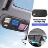 Car Sun Visor Storage Pouch PU Leather Side-Opening Mesh Storage Bag For VW R GTI Polo Golf Passat Scirocco Tiguan Sharan Beetle Uj89