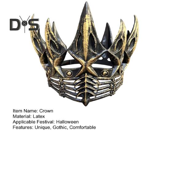 Повязка на голову в виде короны злой королевы для взрослых, готический головной убор для средневековой вечеринки в честь Хэллоуина, маскарада, сценического представления