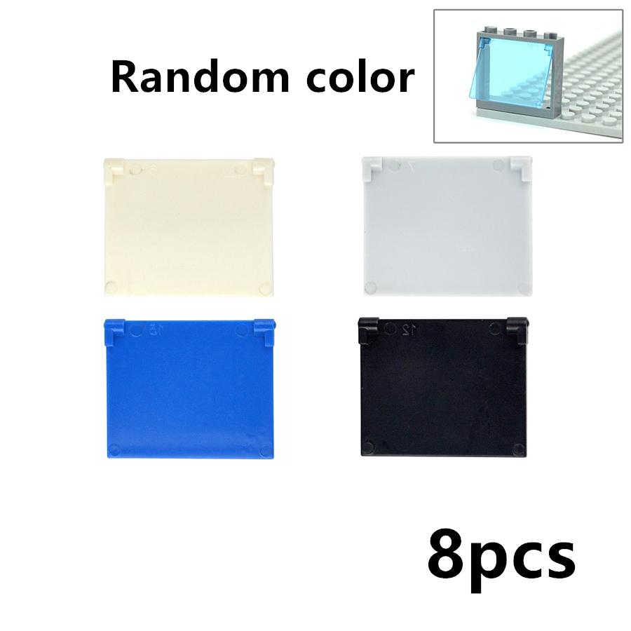 City Window Building Up Cubes Custom Build House Door Frame Glass Bricks Parts Fits 60594 60616 60621 60596 MOC Educational Tool Parts Fo