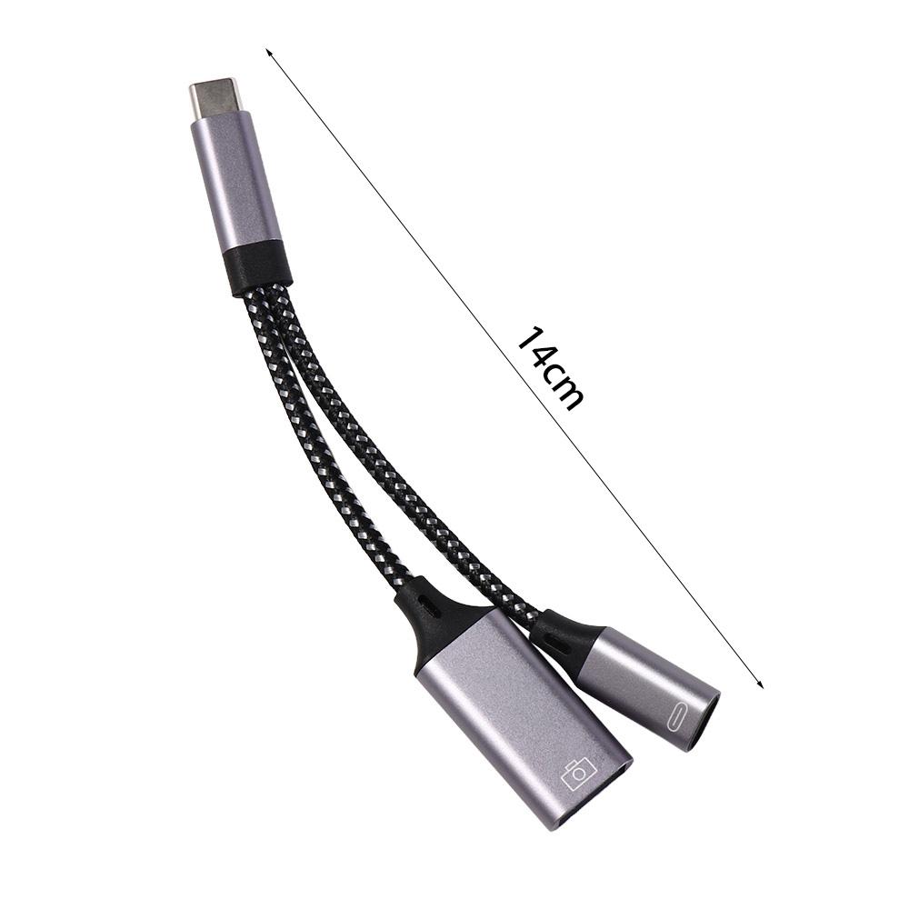 Y-разветвитель USB C OTG кабель телефонный адаптер зарядный адаптер Type C OTG телефонный адаптер