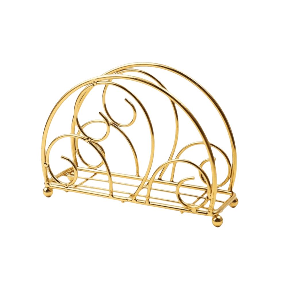 Кованое железо Стойка для хранения салфеток Металлический диспенсер для салфеток Высококачественная бумажная подставка Украшение стола