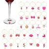 Guzuhuku Halloween Wine Glass Charms - 30pcs Drink Markers for Stem Glasses, Cute Styles, Reusable Wine Charms for Tasting Party, Christmas, Wedding