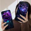 Темно-фиолетовая роза Для Redmi Note 10 11 Note12S 12 13 14 Pro Plus 5G 14S 4G 13ProPlus 9S 9 P ro 13C 14C силиконовый мягкий чехол для телефона