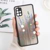 Матовый чехол с цветами для Samsung A05 Funda Galaxy A55 5G A54 A53 A52 A35 A34 A33 A14 A13 A12 A22 A23 A32 A51 A72 A73 M31 Твердый чехол