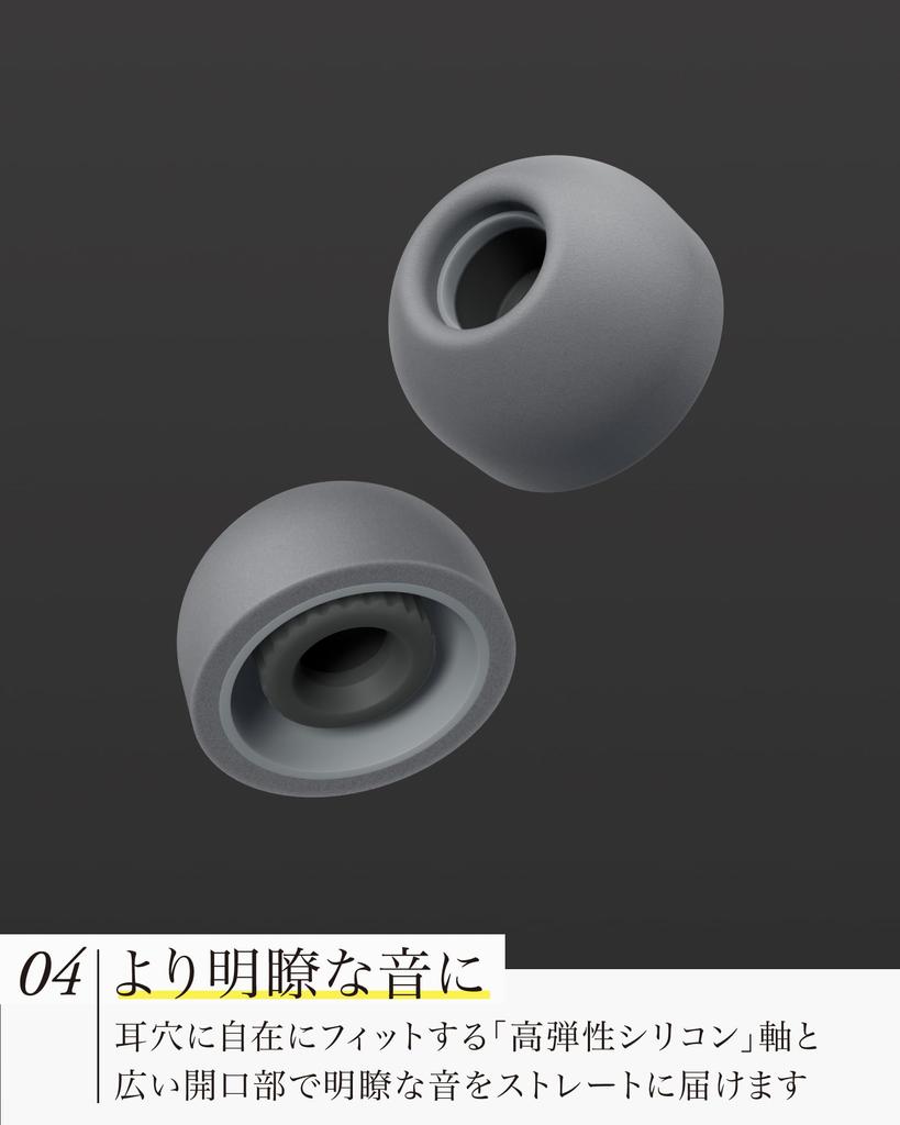 final FUSION-G Наушники нового поколения, сочетающие пенный и силиконовый материалы для плотного прилегания и низкого давления (Грей, Л)