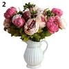 1 Bouquet Artificial Peony New Home Wedding Faux Silk Simulation Flowers