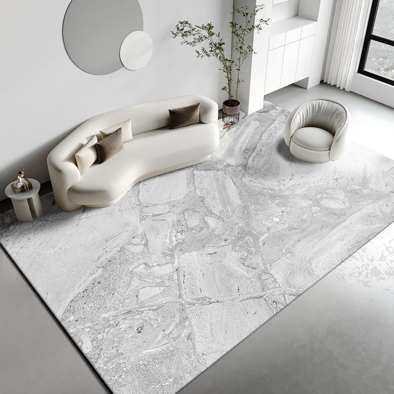 Modern Marble Texture Living Room Decoration Carpet el Large Area Carpets Home Decor Mat Lounge Rug Grey Rugs for Bedroom