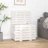VidaXL Storage Box White 58x40.5x42 Cm Solid Pine Wood 824994