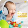 MUMBA Noise Reduction Earmuffs for Noise Sound Hearing Safety Earmuffs with Adjustable Soft Headphones for Children Months and Noise NRR 26dB Babies,