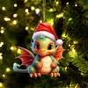 Christmas Acrylic Dragon Baby Egg Ornament  Christmas Hanging Christmas Tree Pendant Ornament Christmas Decorations 2024 AVE
