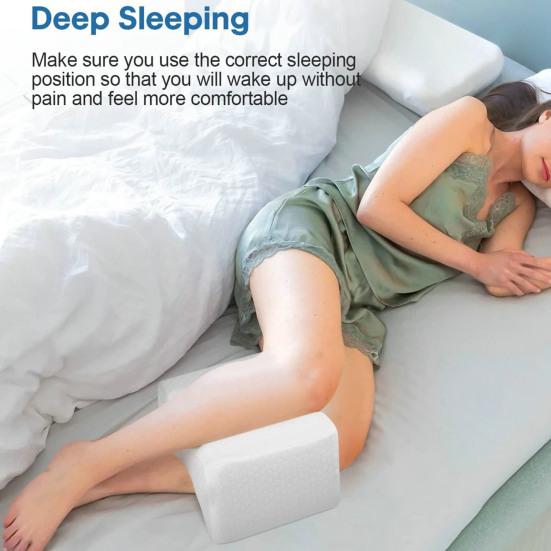 Подушка для ног Удобная подушка для колена из пены с эффектом памяти, прочная поддерживающая подушка для ног для тех, кто спит на боку