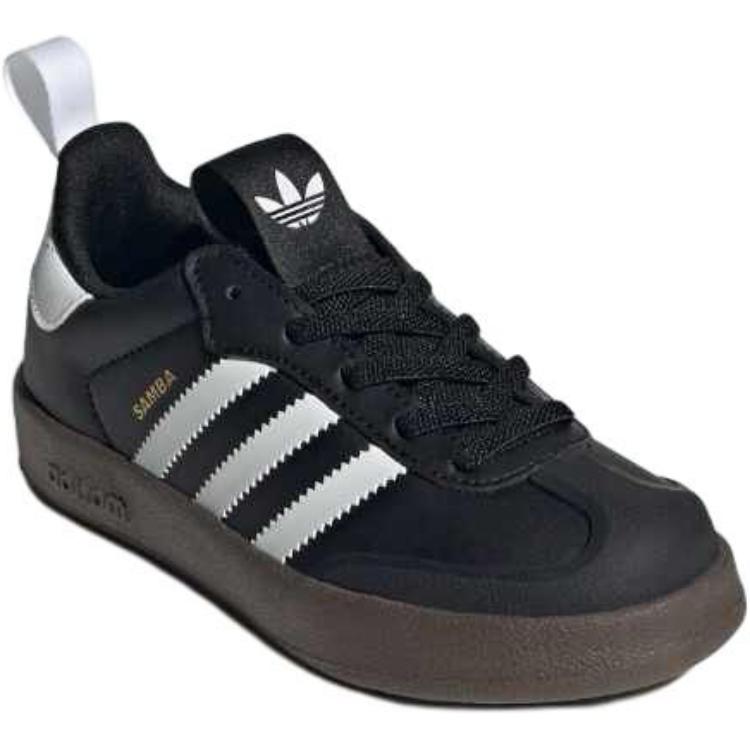 adidas Оригинальные Adifom Samba Синтетическая кожа, Текстиль Устойчивые к истиранию Низкие кеды для скейтборда Черный Белый JH5194