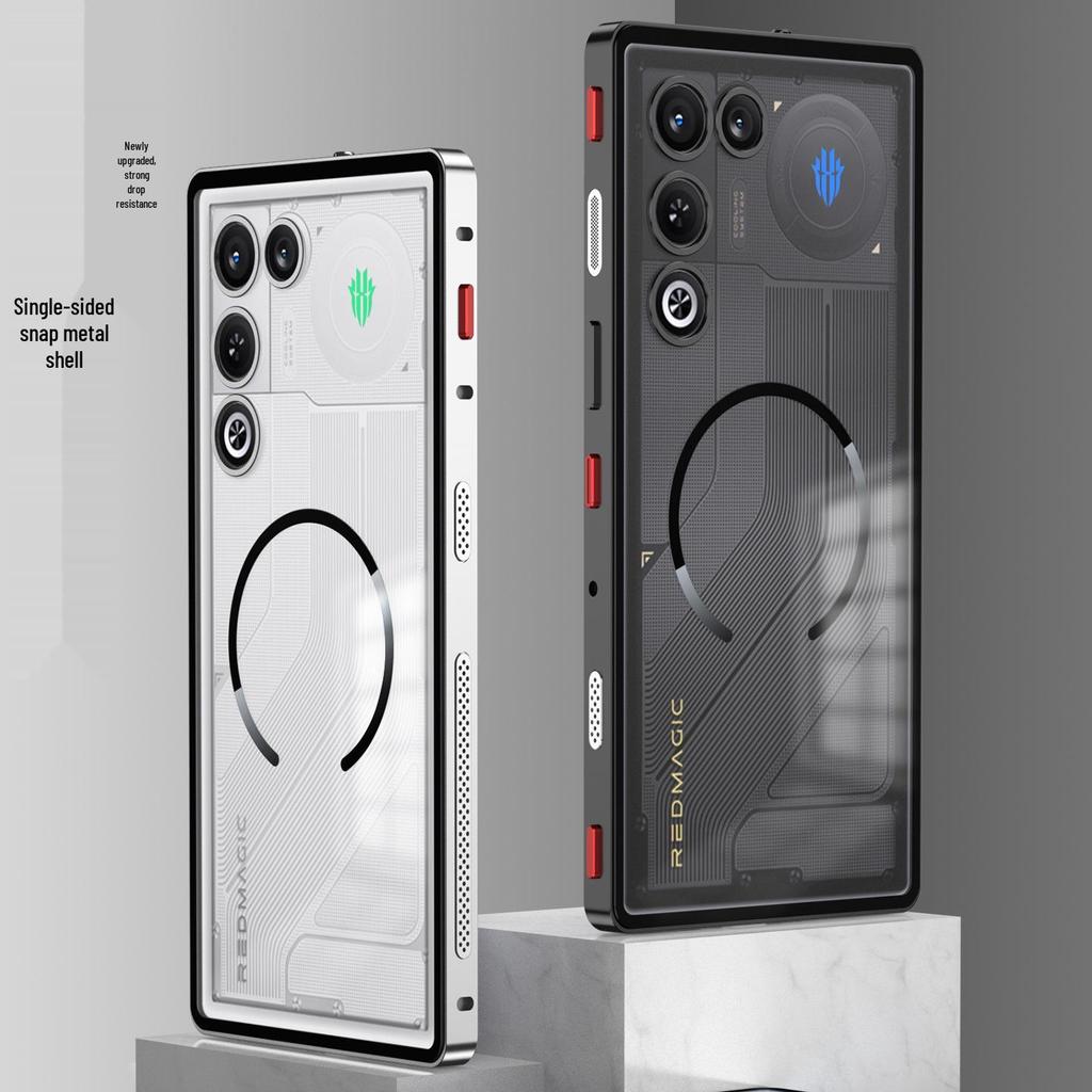 Магнитный чехол Red Magic 11 Air с системой охлаждения: Металлическая кнопка-защелка, износостойкая, устойчивая к царапинам задняя панель
