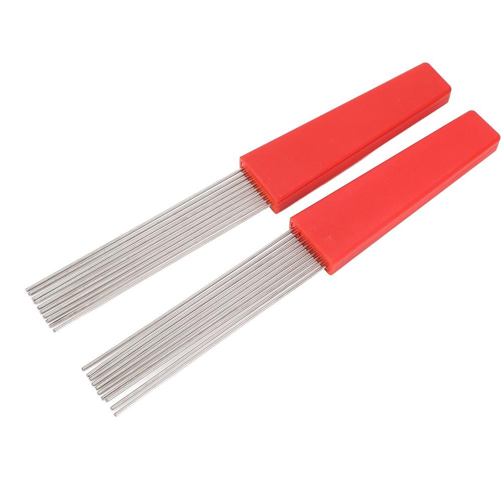 2PCS Plastic And Stainless Steel Latin Percussion Scraper For Various Percussion Instruments