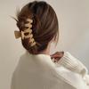 Large Ponytail Shark Hair Clip For Women Korean Claw Clip Thick Hair Soild Color Crab Hair Clip Barrettes