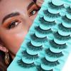 Man-Made Fiber False Eyelashes Multi-Layer Simulation Short Daily Eyelashes