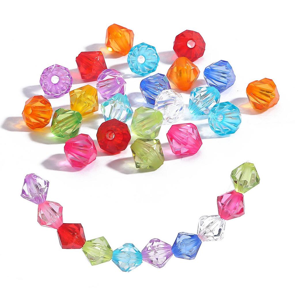 4-10 мм австрийские граненые двухконусные хрустальные акриловые свободные бусины-разделители DIY Изготовление ювелирных изделий