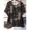 Women's Summer Loose  Trendy Retro 3D Printed T-shirt Plus Size Xl-7xl