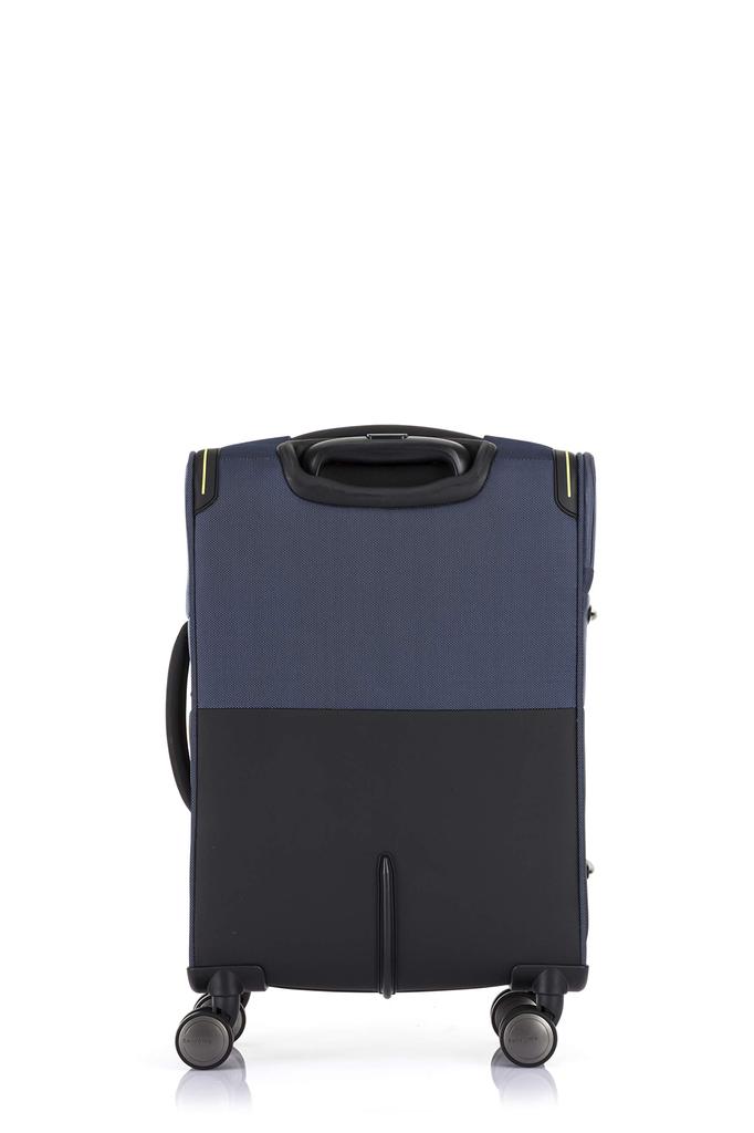 Чемодан-переноска STRARIUM Spinner 55 36 л 55 см Расширяемый размер S Можно брать с собой на борт ночью Мягкий чехол Легкий Гарантия включена 3 кг Темно-синий