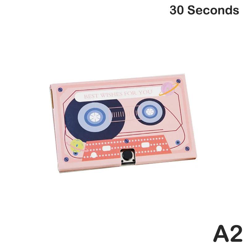 Поздравительная открытка с записывающим устройством Diy Поздравительная открытка Звуковая 30/60-секундная голосовая микросхема Аудиозапись Музыкальный подарок Игрушка