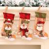 Three-dimensional Printed Christmas Stocking Gift Bag Snowman Christmas Decorations Small Gifts for Children