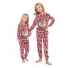 Matching Family Christmas Print Flannel Homewear Set Long-Sleeve Top And Pants