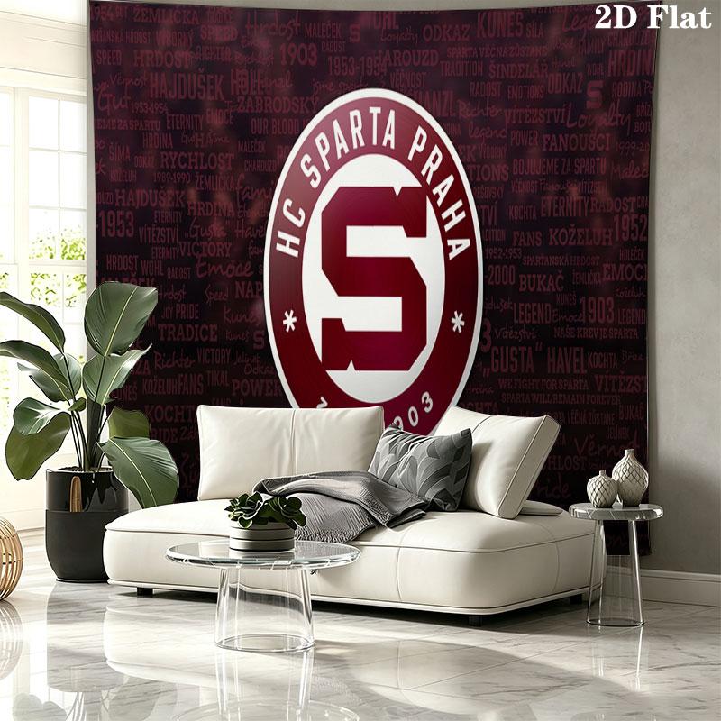 Iron Sparta Wall tapestry, aesthetic printed fabric blanket, suitable for bedroom, living room, and home decor.
