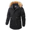 Men's Cotton-padded Jacket Plus Velvet, Winter Cotton-padded Jacket, Men's Mid-length Thickened Warm Jacket