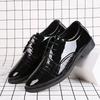 New Versatile Black Business Dress Leather Shoes Men's Lace-up Shoes Wedding Fashion Men's Shoes